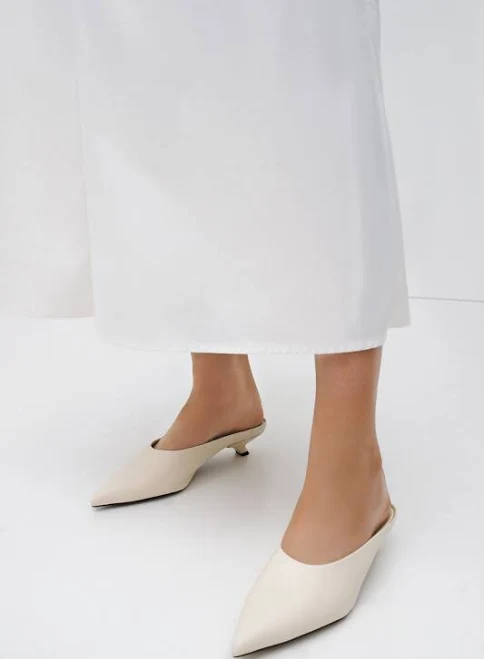 shoes Women's Marcella Celeste Leather Mules Pointed Marcella NYC $198