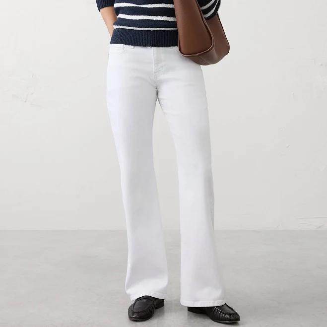 jeans Women's Mid-Rise Slim Bootcut Jeans Banana Republic Factory $60