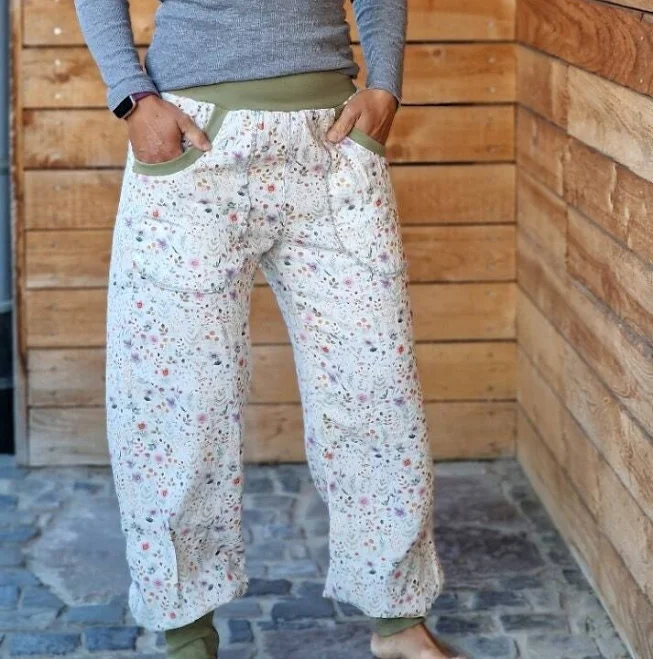 culottes Women's Muslin Wide-Leg Trousers Etsy - LinasTraumwerkstatt $67.32