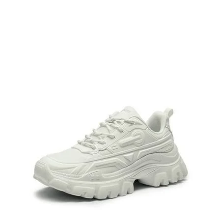 shoes Women's Platform Chunky Lace-Up Sneakers Walmart - TopShoes $29.99