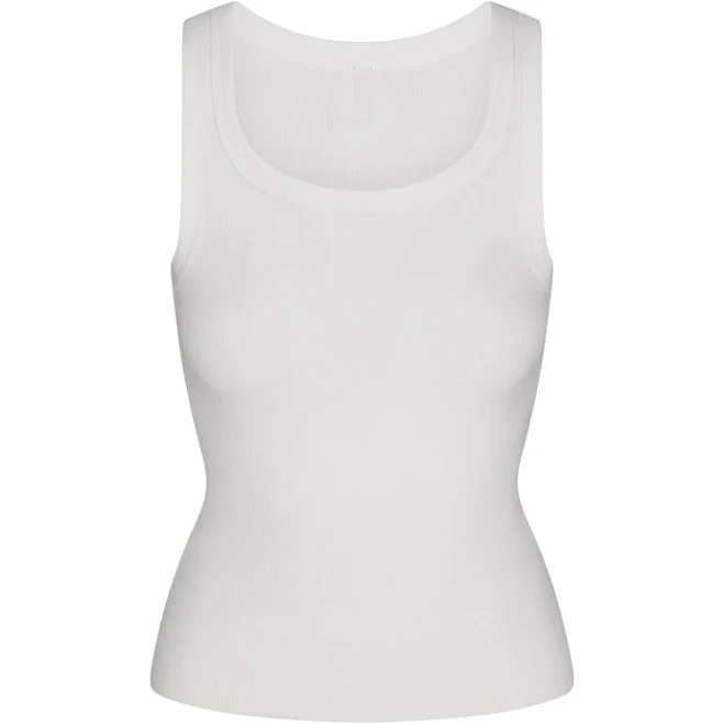 top Women's SKIMS Cotton Rib High Scoop Tank SKIMS $38