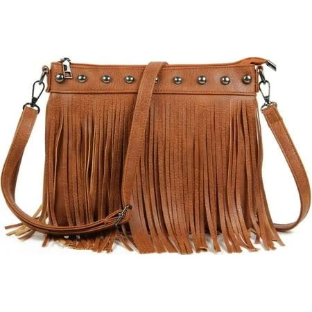 bag Women's Vintage Hobo Fringe Crossbody Purse Walmart - esunarty Direct $20.99