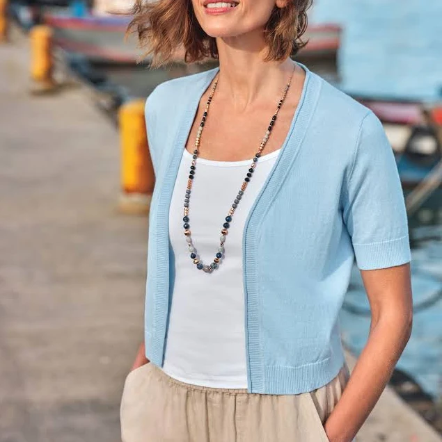 cardigan WoolOvers Short Sleeve Crop Cardigan WoolOvers US $26.1