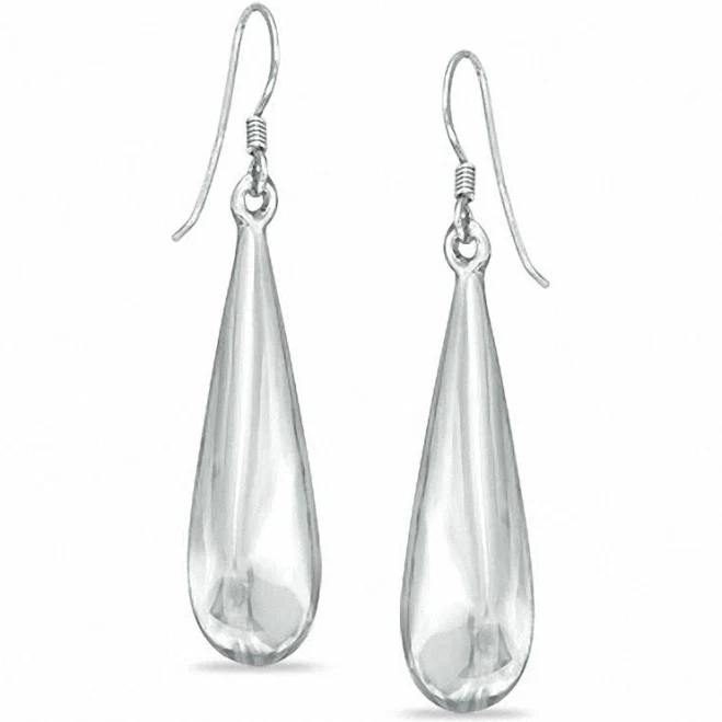 accessory Zales Sterling Silver Elongated Teardrop Earrings Zales Outlet $149