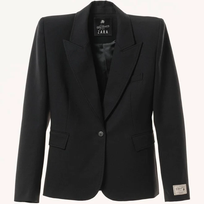 outerwear Zara Fitted Wool Blazer Zara USA $199