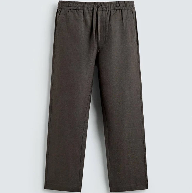 pants Zara Men's Relaxed Fit Linen Pants Zara USA $79.9