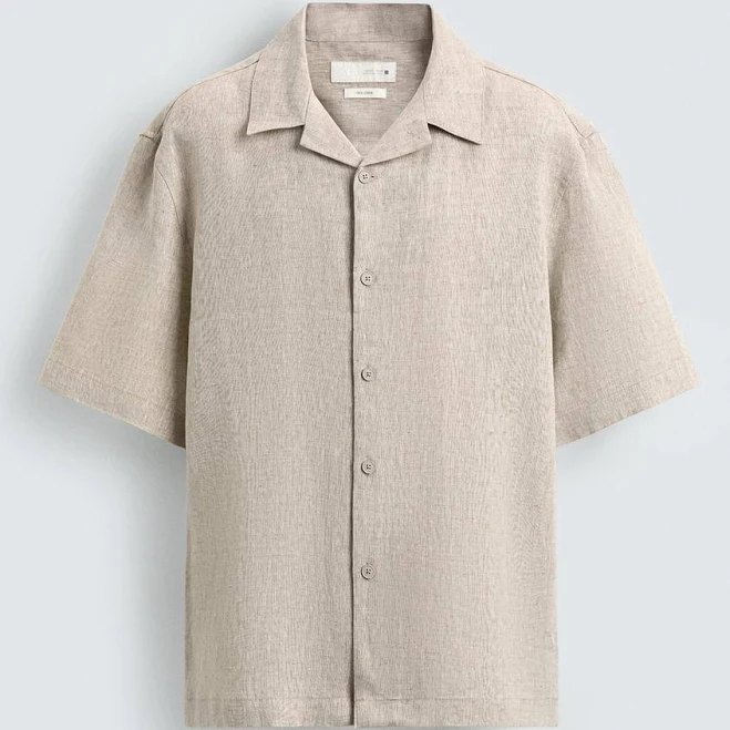 outerwear Zara Men's Relaxed Fit Linen Shirt Zara USA $69.9
