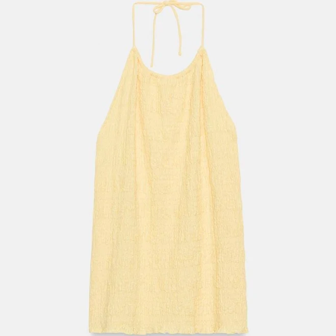 crop top Zara Open-Back Halter Top Zara USA $29.9