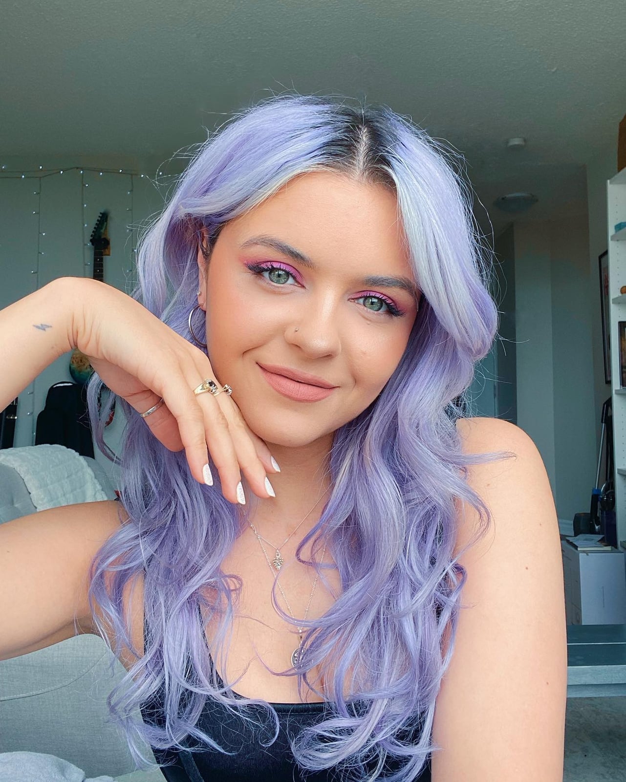 Pastel Lavender Bob With Lilac Highlights — Purple Hair Color Styles