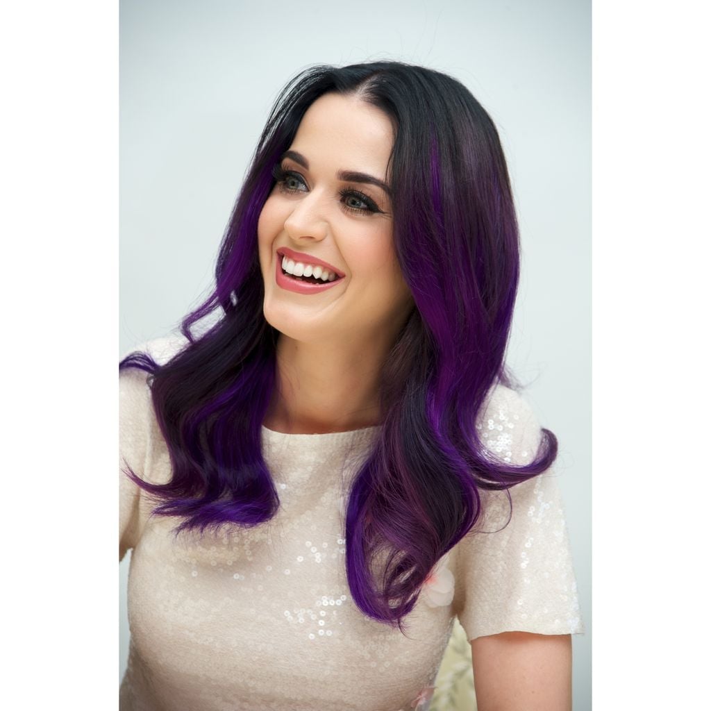 Shoulder Length With Purple Highlights — Purple Hair Color Styles