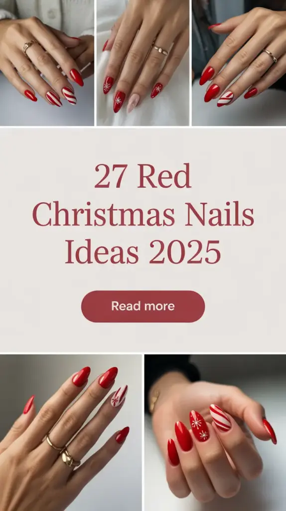 Red Christmas Nails Ideas 2025: Festive & Elegant Manicure Trends for a Magical Winter Look