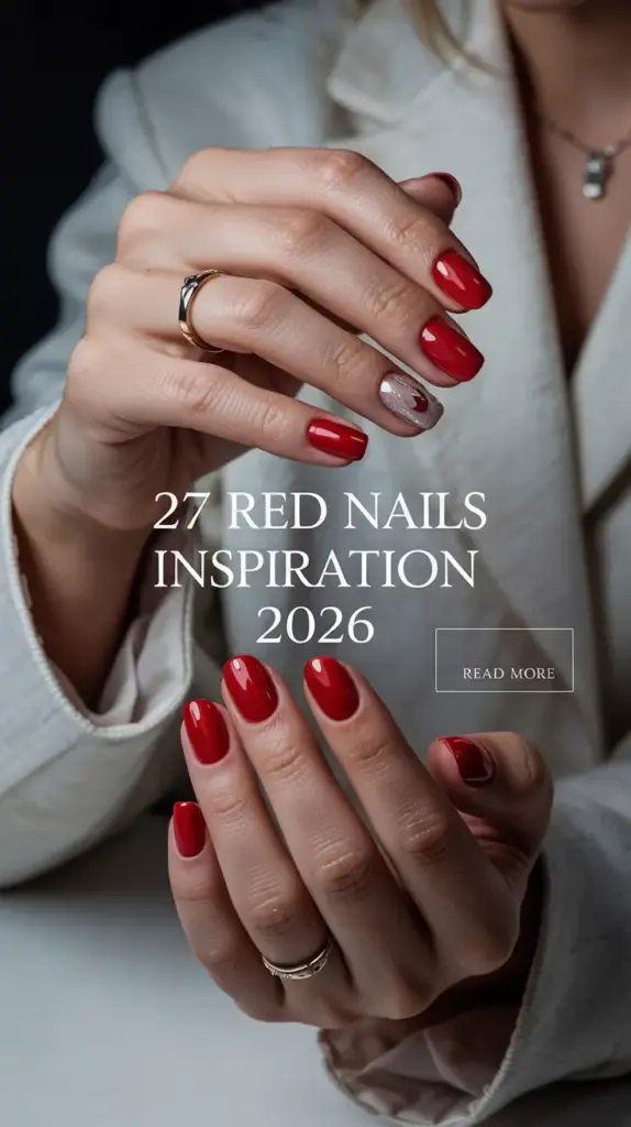 Red Nails Inspiration 2026: Trendy Red Nails Design Ideas for Every Style