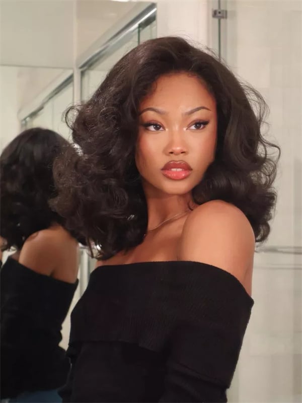 Black Off-The-Shoulder Knit Top with Thin Necklace Black Off-The-Shoulder Knit Top with Thin Necklace — Simple 90s Blowout