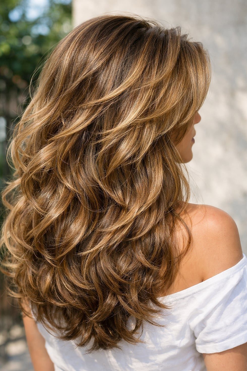 Long Voluminous Layered Brown and Blonde Hair Long Voluminous Layered Brown and Blonde Hair — Simple 90s Blowout