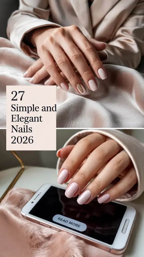Simple and Elegant Nails 2026: Fresh Ideas, Clean Designs & Chic Minimalism