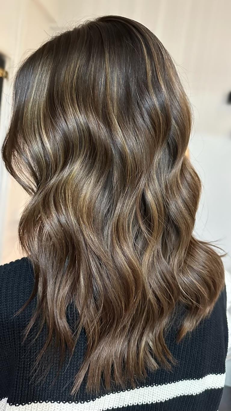 Shoulder Length Brunette Balayage — Simple Balayage