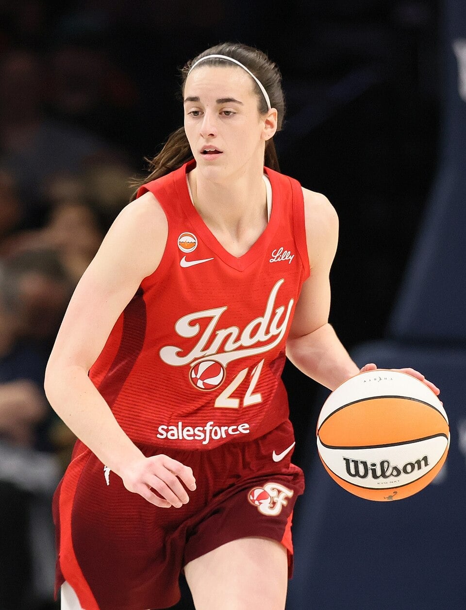 Red Basketball Jersey with Sneakers and Headband Red Basketball Jersey with Sneakers and Headband — Simple Basketball Game Outfits