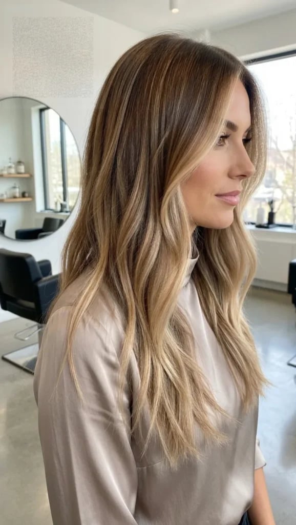 Shoulder Length With Root Shadow Shoulder Length With Root Shadow — Simple Beige Blonde Hair