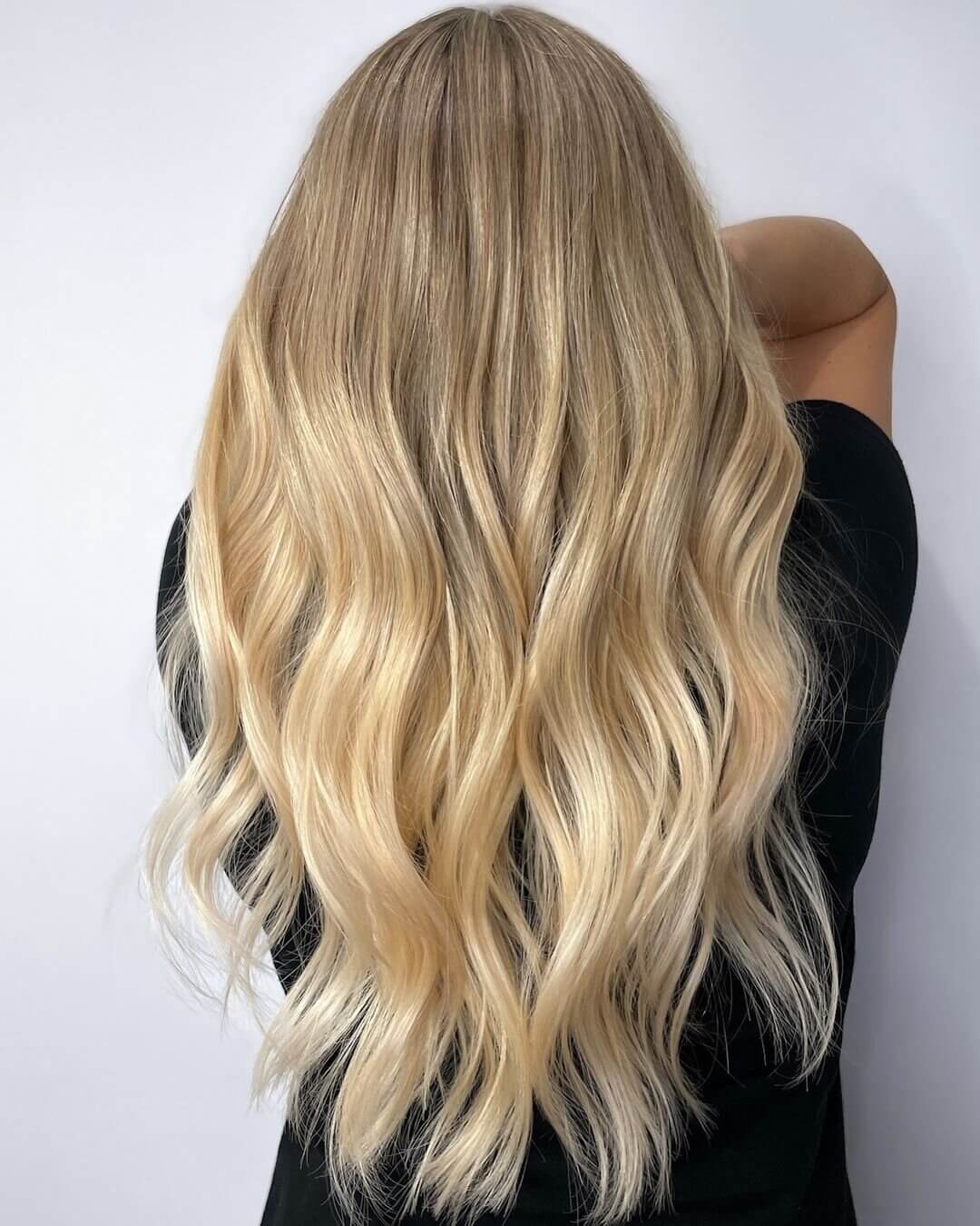 Mid-Back Beige Blonde With Dimensional Color Mid-Back Beige Blonde With Dimensional Color — Simple Beige Blonde Hair