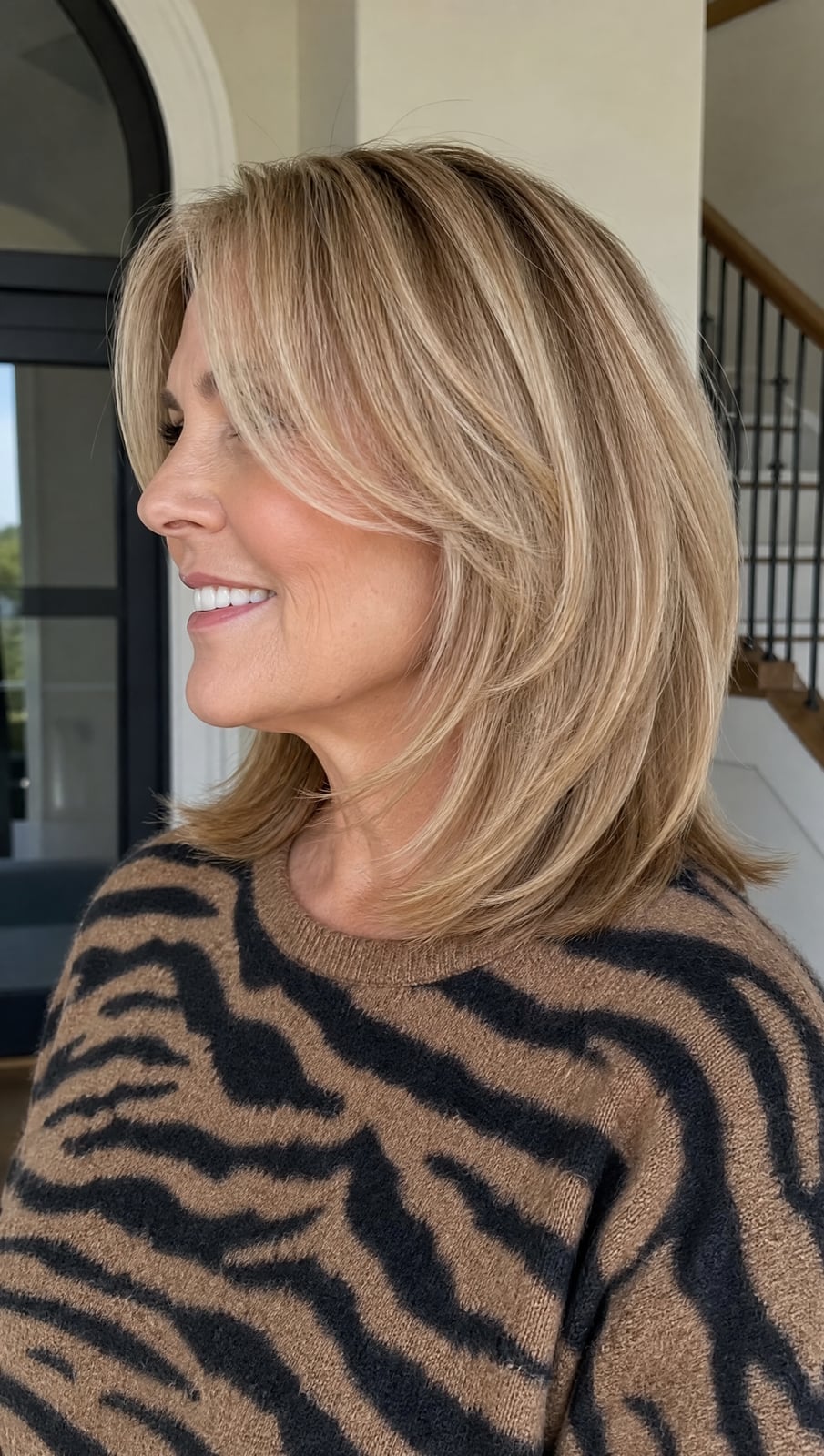 Collarbone Lob With Side Part Collarbone Lob With Side Part — Simple Beige Blonde Hair