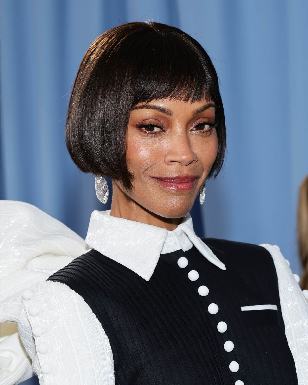 Black Bob With Blunt Fringe — Simple Blunt Bob
