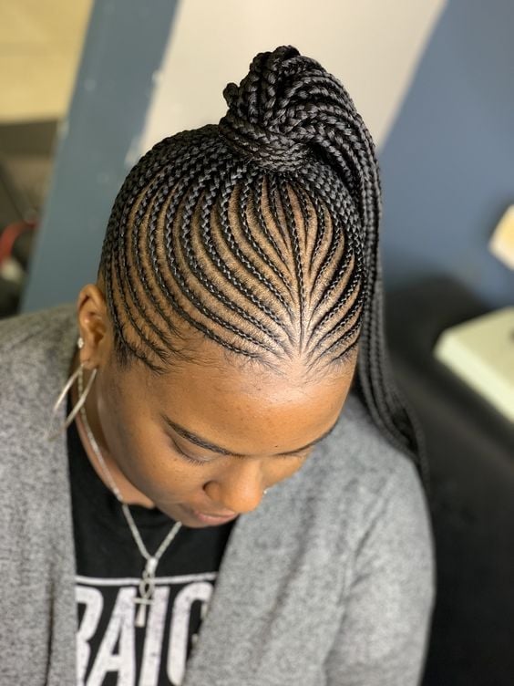 African Ponytail Braids For Black Women — Simple Braided Ponytail Hairstyles Black