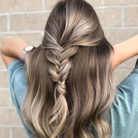 Central Braid With Soft Blowout Central Braid With Soft Blowout — Simple Braids on Top