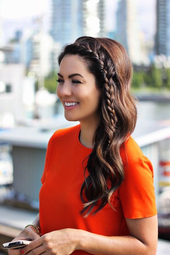 Simple Side Braid With Loose Strands Simple Side Braid With Loose Strands — Simple Braids on Top