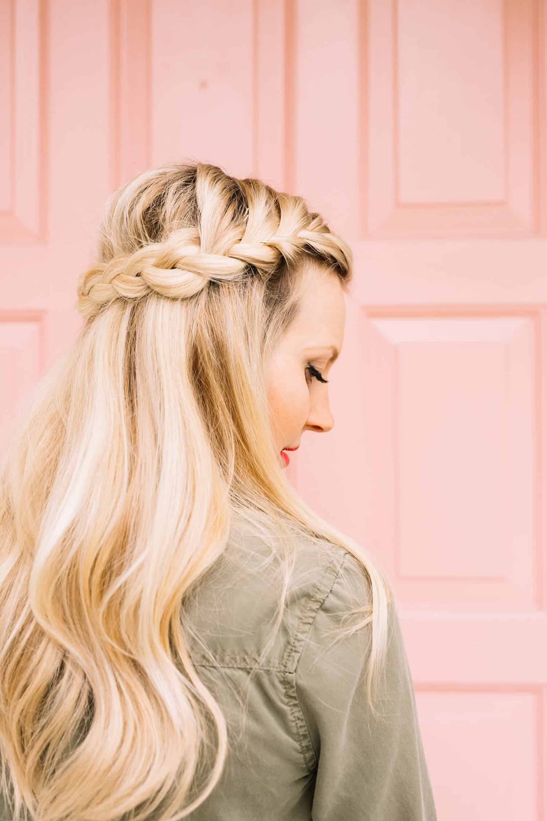 Blonde Hair Half-Crown Braid Blonde Hair Half-Crown Braid — Simple Braids on Top