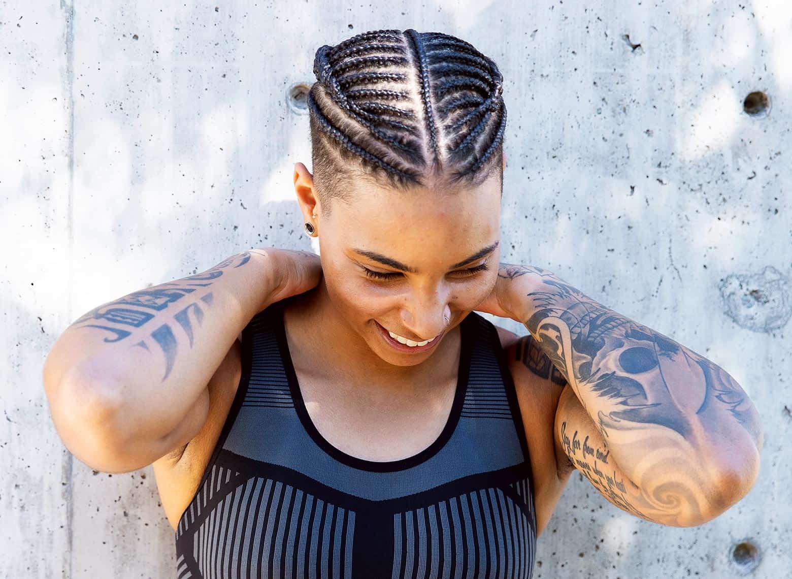 Cornrows With Shaved Sides Cornrows With Shaved Sides — Simple Braids on Top
