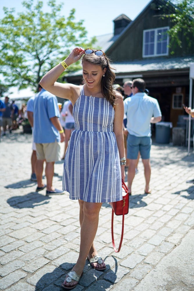 Cotton Striped Sundress Casual Day — Simple Brewery Outfits