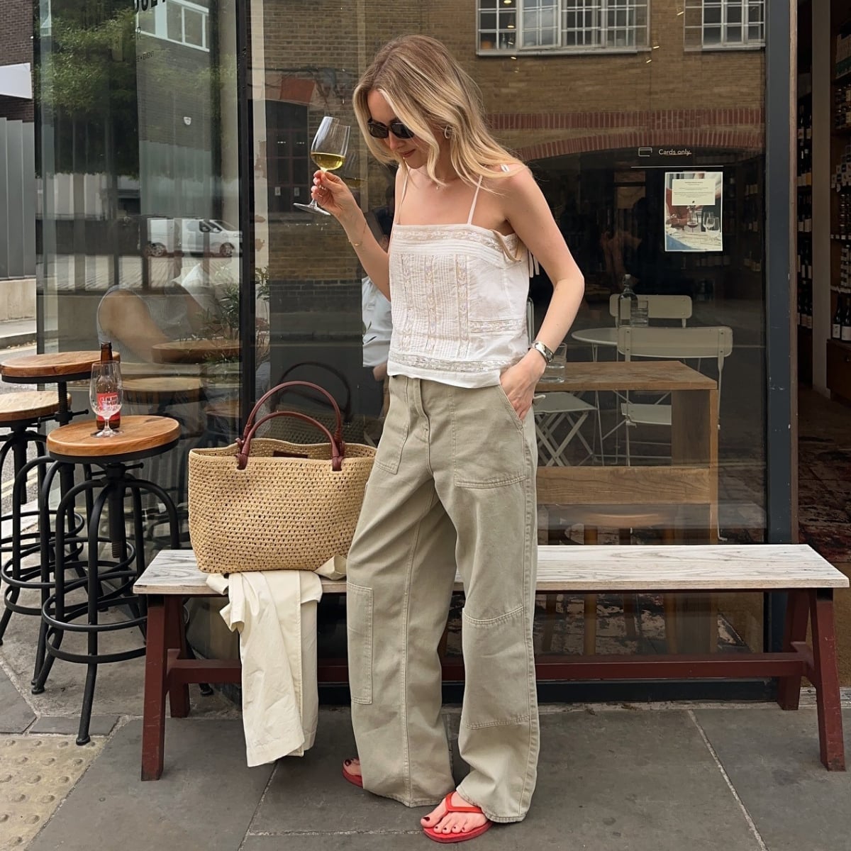 Lace Camisole and Cargo Pants — Simple Brewery Outfits
