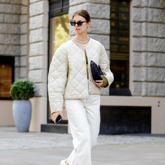 Quilted Jacket Over Yellow Tank — Simple Brewery Outfits
