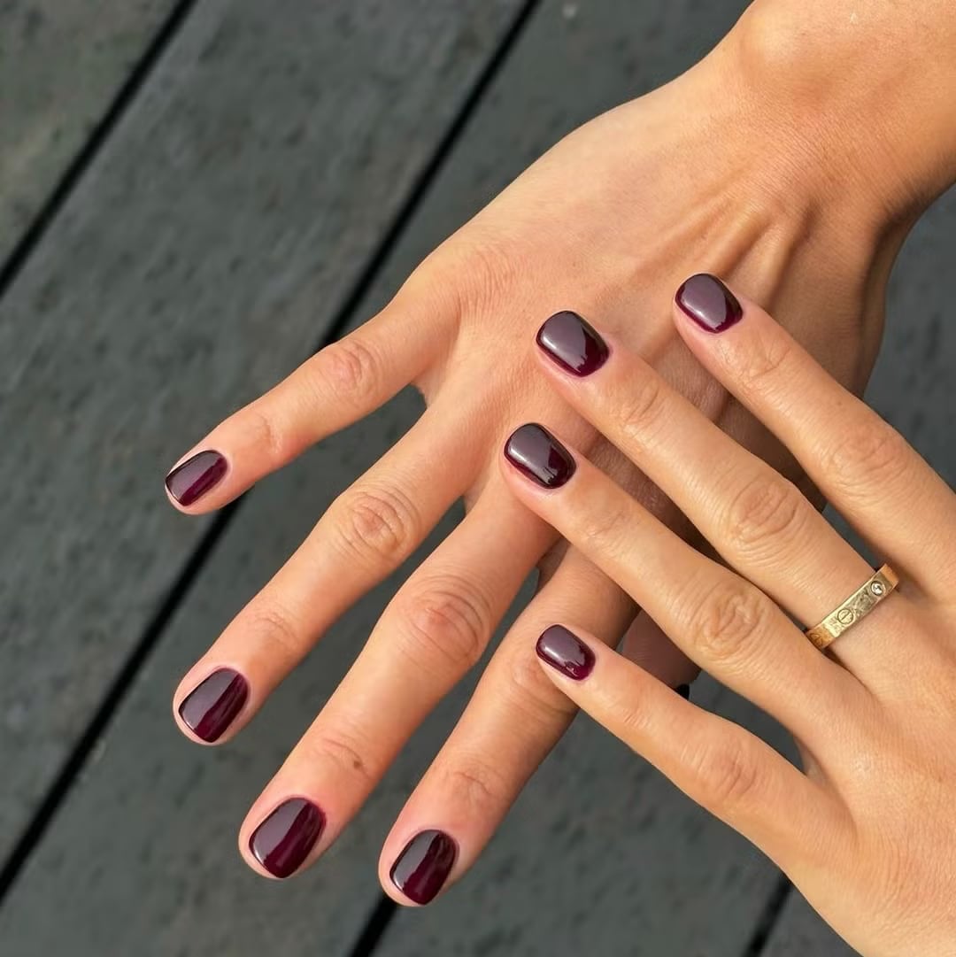 20 Burgundy Nail Designs For Your Next Manicure — Simple Burgundy Nails Design