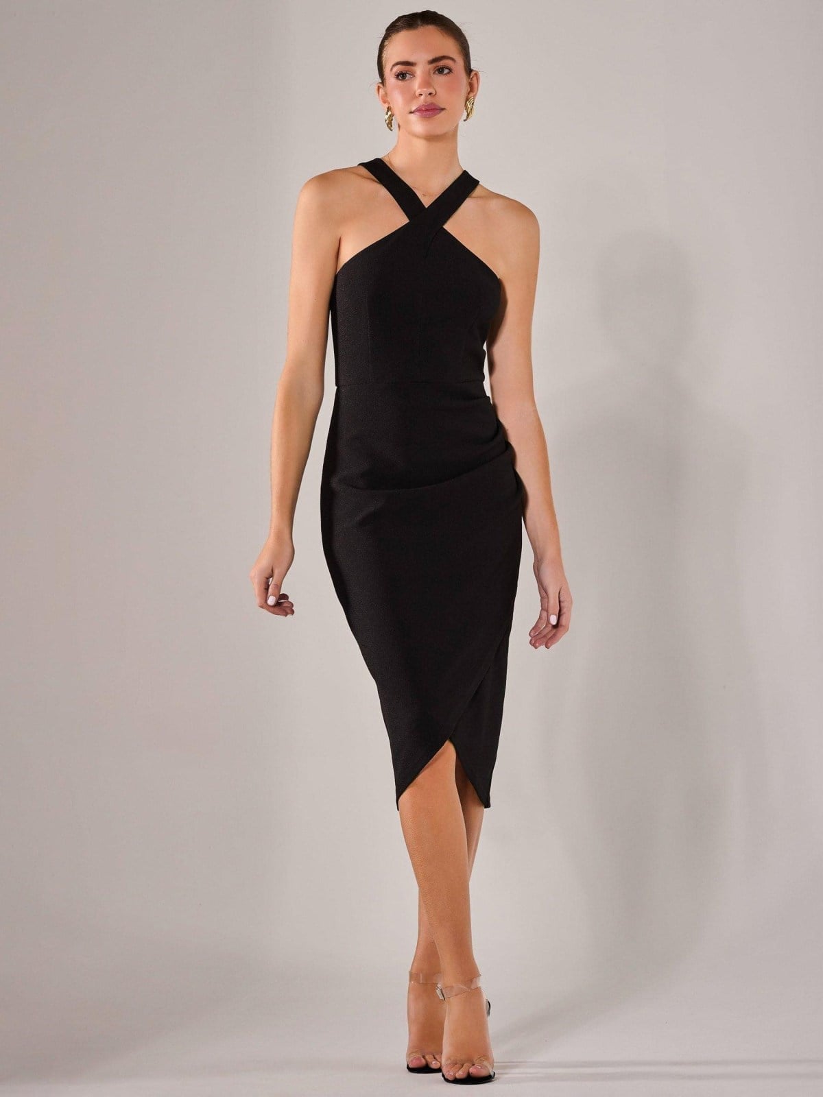 Fitted Black Dress with Tulip Hem Fitted Black Dress with Tulip Hem — Simple Casino Outfits
