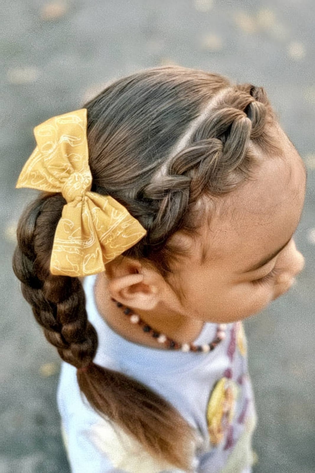 French Braid Ponytail With Bandana French Braid Ponytail With Bandana — Simple Children Hairstyles