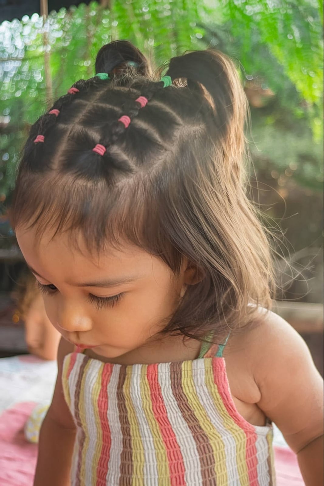 Geometric Braided Sections With Ponytails Geometric Braided Sections With Ponytails — Simple Children Hairstyles