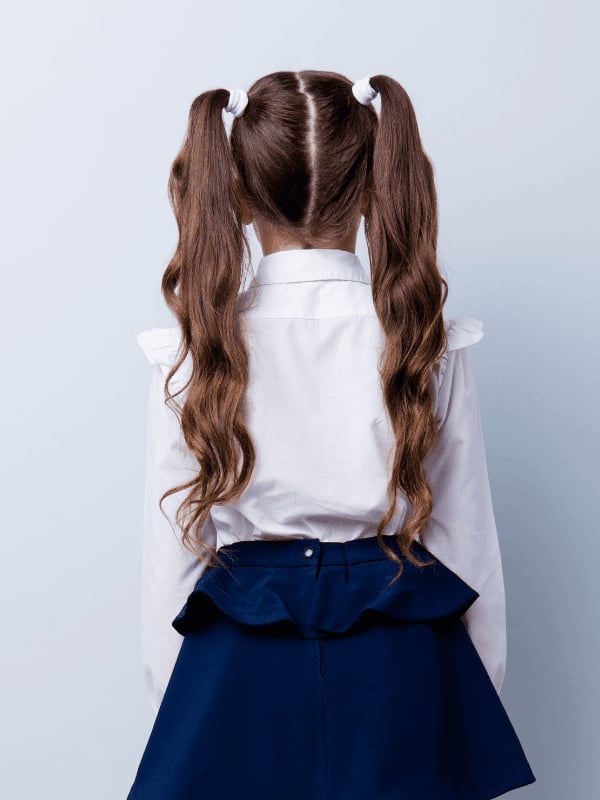 Thick Wavy Pigtails With Loose Waves Thick Wavy Pigtails With Loose Waves — Simple Children Hairstyles