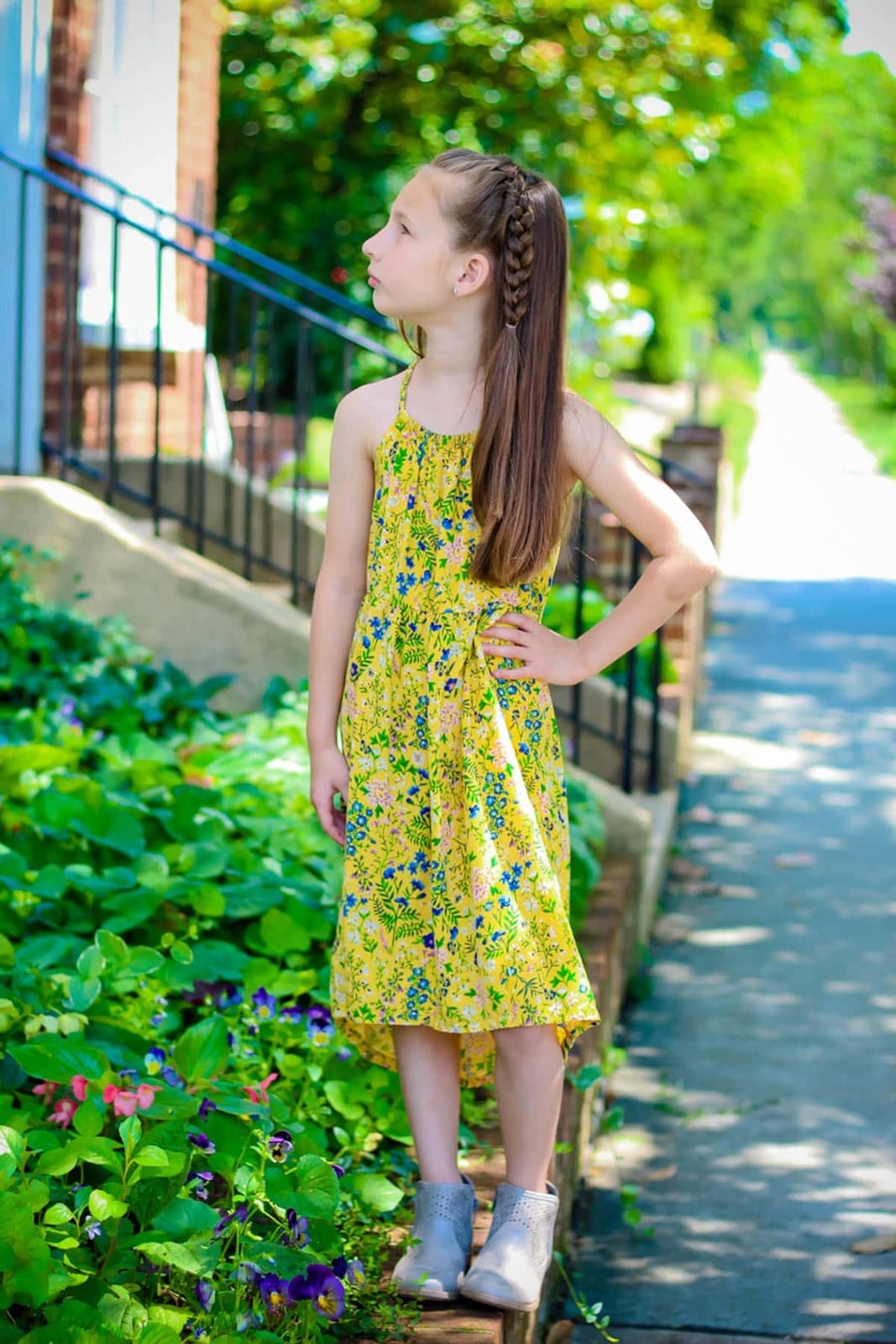 Single Side Braid With Blowout Single Side Braid With Blowout — Simple Children Hairstyles