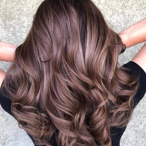 Chocolate Brown With Mauve Undertones Balayage Chocolate Brown With Mauve Undertones Balayage — Simple Chocolate Balayage