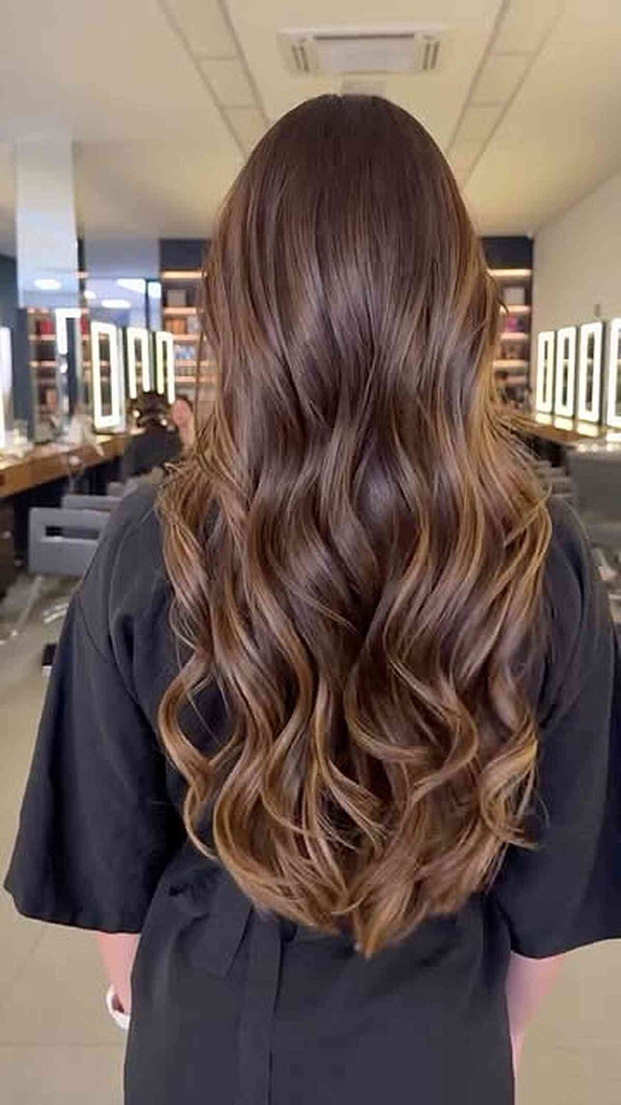 Deep Chocolate Base With Subtle Caramel Balayage Deep Chocolate Base With Subtle Caramel Balayage — Simple Chocolate Balayage