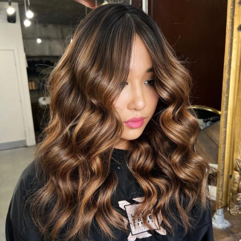 Dark Chocolate With Warm Caramel Balayage Dark Chocolate With Warm Caramel Balayage — Simple Chocolate Balayage