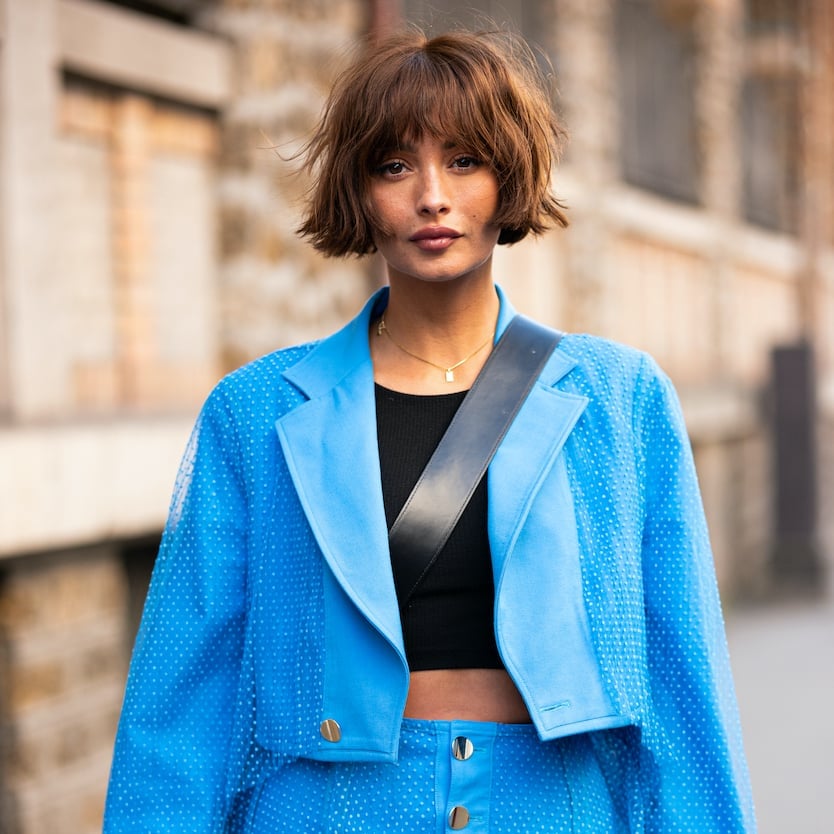 Chin Length Dark Brown Bob With Short Bangs and Highlighting A Natural Chin Length Dark Brown Bob With Short Bangs and Highlighting A Natural — Simple Choppy Bob Hairstyles