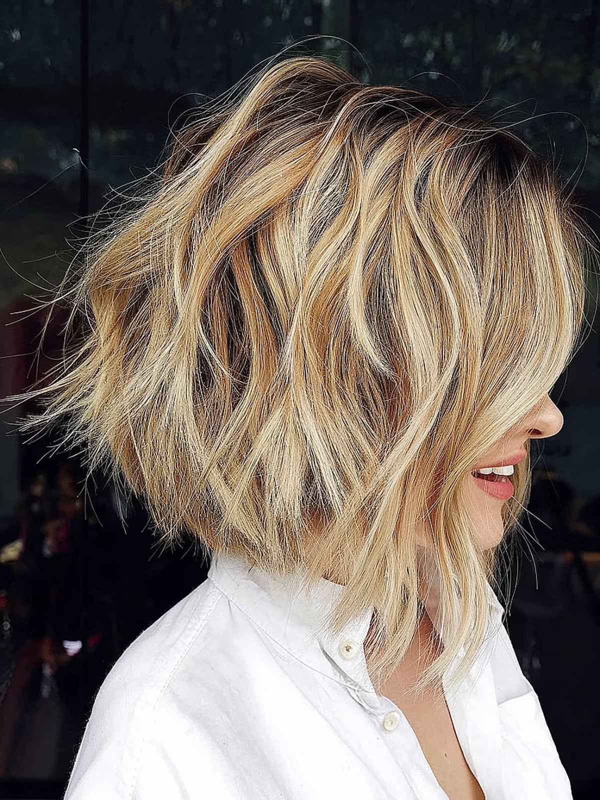 Blonde Bob With Balayage And Choppy Layers Blonde Bob With Balayage And Choppy Layers — Simple Choppy Bob Hairstyles