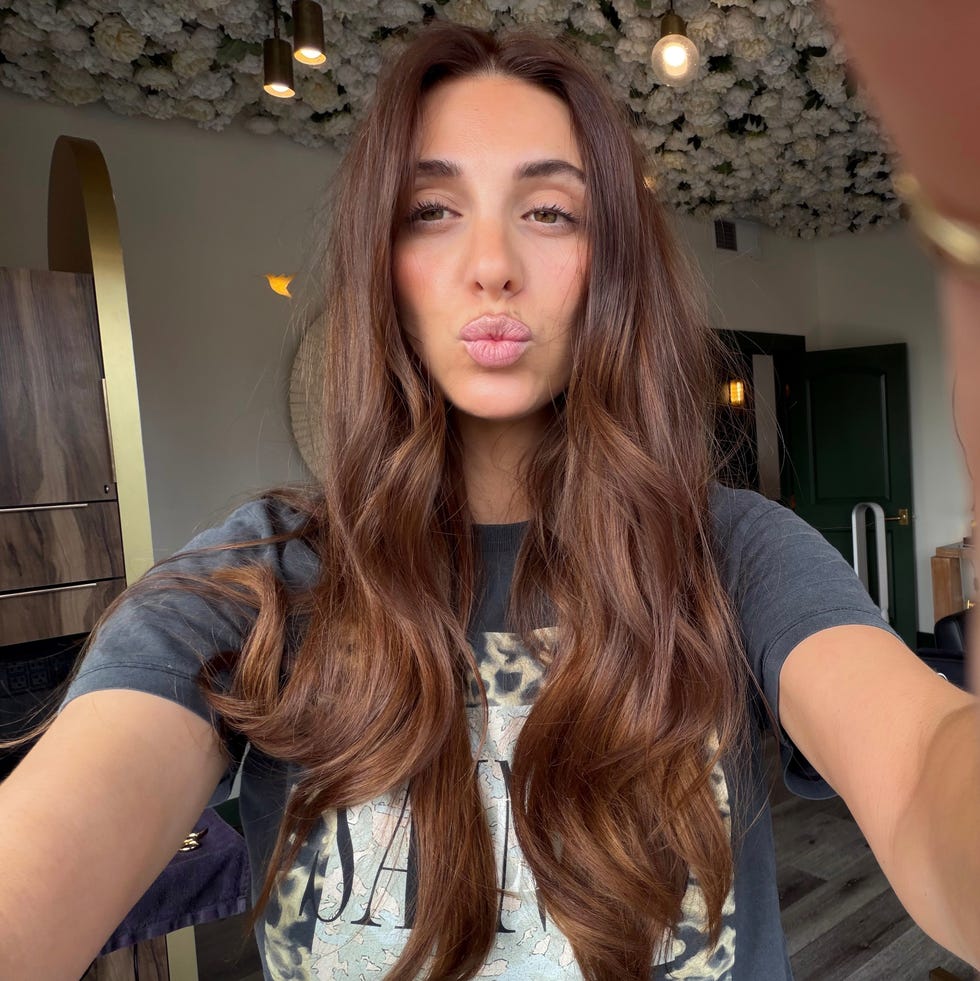 Medium Brown Base With Cinnamon Copper Highlights — Simple Cinnamon Hair Color