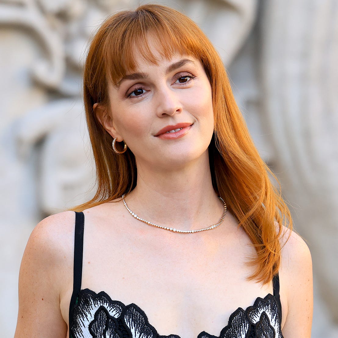 Shoulder Length Copper With Blonde Mix — Simple Copper Hair with Blonde