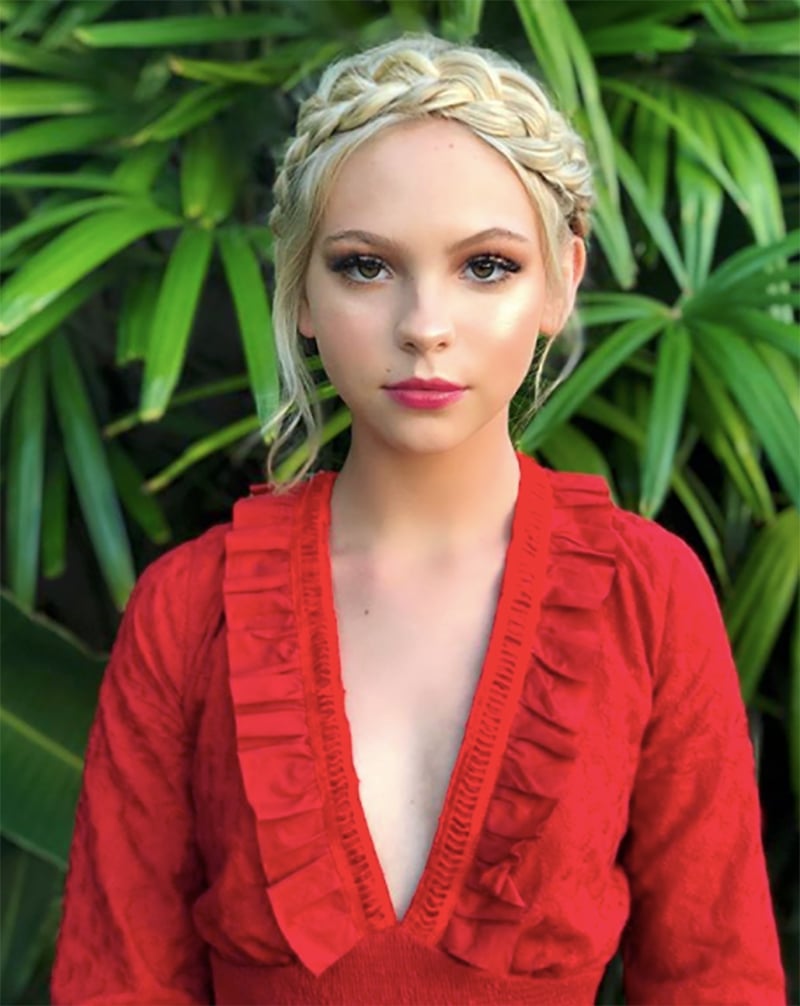 Ash Blonde Crown Braid With Curtain Bangs — Simple Crown Braid
