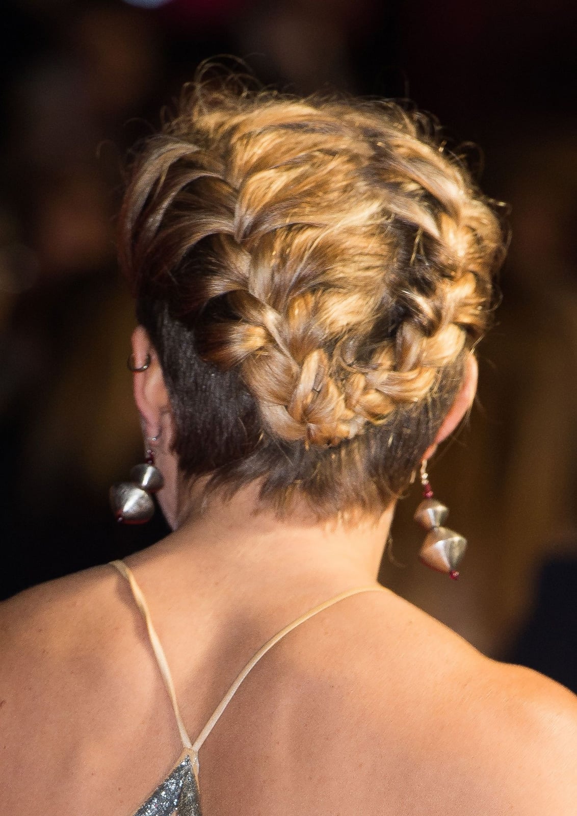 Textured Braided Crown Short Blonde Undercut — Simple Crown Braid