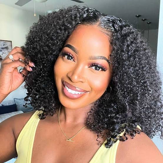 Collarbone Length Dark Brown Bob With Defined Curls and Air Dried — Simple Curly Bob Hairstyles