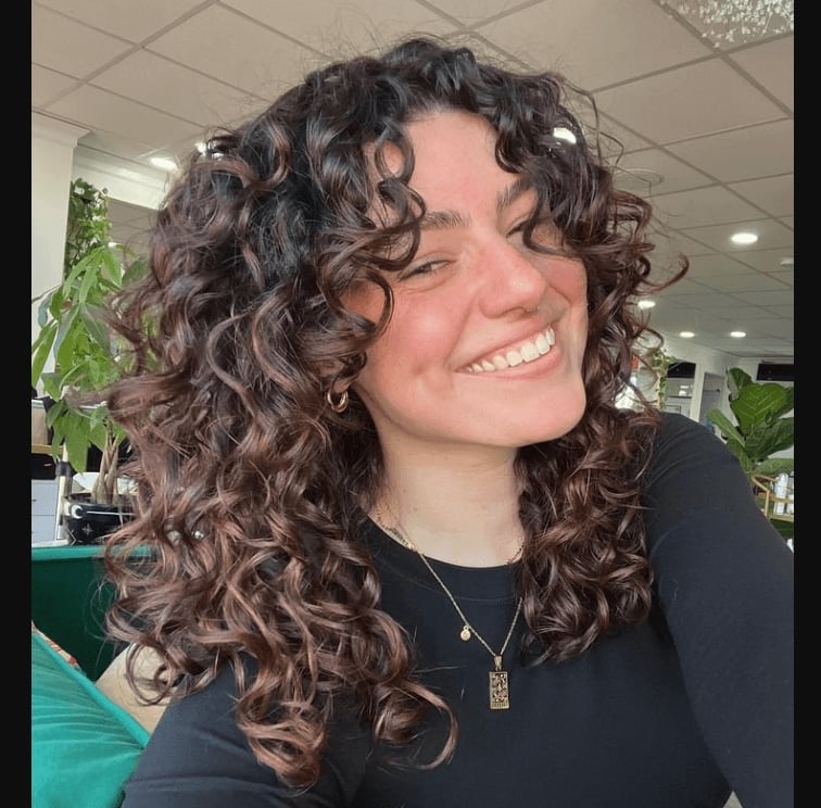 Collarbone Layers With Curl Definition — Simple Curly Hair Cuts